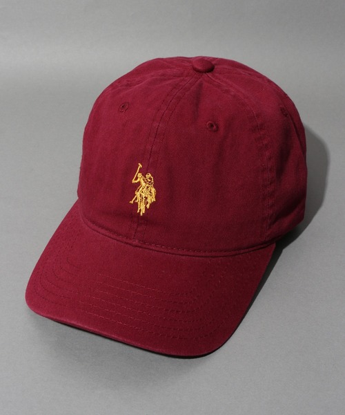 U.S. POLO ASSN.（ユーエスポロアッスン）の「【U.S. POLO ASSN./ユーエスポロアッスン】ポニー ウォッシュツイル ベースボールキャップ（キャップ・メンズ・ブラック/カーキ/ネイビー/ベージュ/マスタード/バーガンディー/ダークオリーブ/ホワイト・FREE）」の8枚目の写真