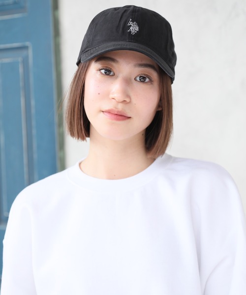 U.S. POLO ASSN.（ユーエスポロアッスン）の「【U.S. POLO ASSN./ユーエスポロアッスン】ポニー ウォッシュツイル ベースボールキャップ（キャップ・メンズ・ブラック/カーキ/ネイビー/ベージュ/マスタード/バーガンディー/ダークオリーブ/ホワイト・FREE）」の11枚目の写真