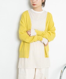 KBF | 『一部WEB限定カラー』シアーボーダールーズカットソー(Tシャツ/カットソー)