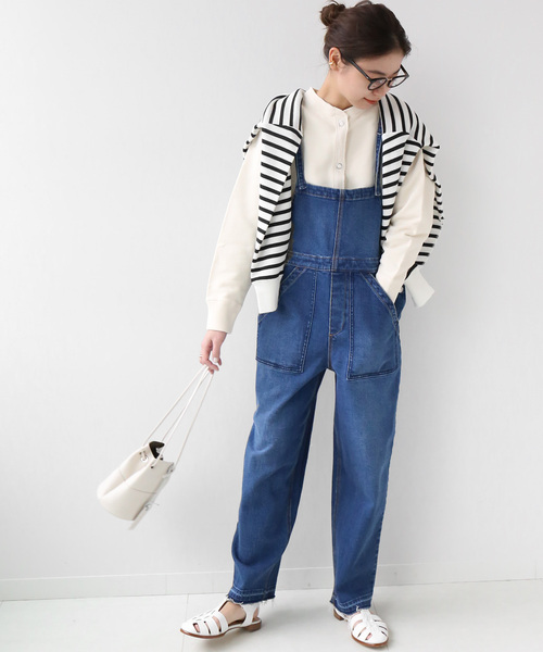 JOURNAL STANDARD relume（ジャーナルスタンダード　レリューム）の「デニムサロペット◆（サロペット/オーバーオール・レディース・ブラック/ネイビー・36/38）」の2枚目の写真