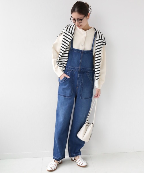 JOURNAL STANDARD relume（ジャーナルスタンダード　レリューム）の「デニムサロペット◆（サロペット/オーバーオール・レディース・ブラック/ネイビー・36/38）」の8枚目の写真