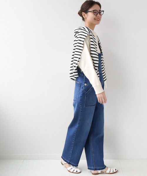 JOURNAL STANDARD relume（ジャーナルスタンダード　レリューム）の「デニムサロペット◆（サロペット/オーバーオール・レディース・ブラック/ネイビー・36/38）」の12枚目の写真