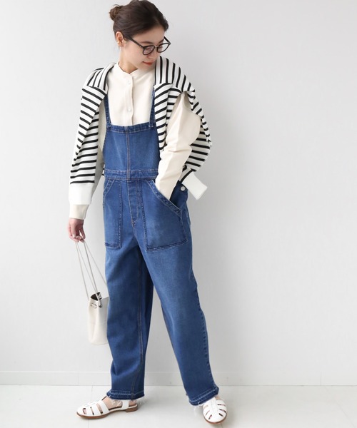 JOURNAL STANDARD relume（ジャーナルスタンダード　レリューム）の「デニムサロペット◆（サロペット/オーバーオール・レディース・ブラック/ネイビー・36/38）」の4枚目の写真