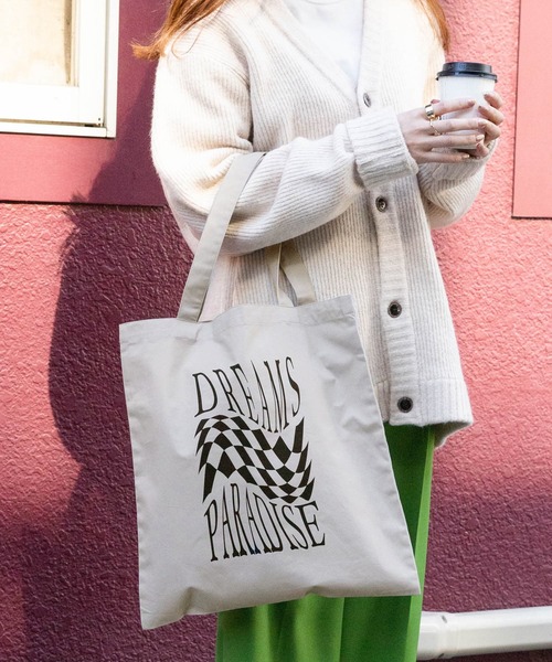 SMELLY（スメリー）の「プリントトートバッグ（トートバッグ・レディース・ブルー/イエロー/グレー/グリーン・-）」の2枚目の写真