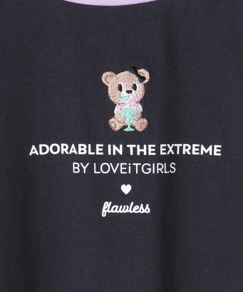 by LOVEiT（バイラビット）の「ラビ子リンガーショートTシャツ（Tシャツ/カットソー・キッズ・オフホワイト/ラベンダー/チャコール/ピンク・140cm/120cm/130cm/160cm/150cm）」の8枚目の写真