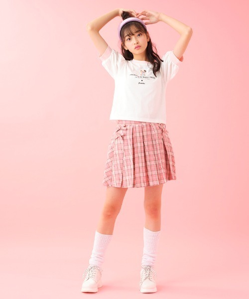 by LOVEiT（バイラビット）の「ラビ子リンガーショートTシャツ（Tシャツ/カットソー・キッズ・オフホワイト/ラベンダー/チャコール/ピンク・140cm/120cm/130cm/160cm/150cm）」の18枚目の写真