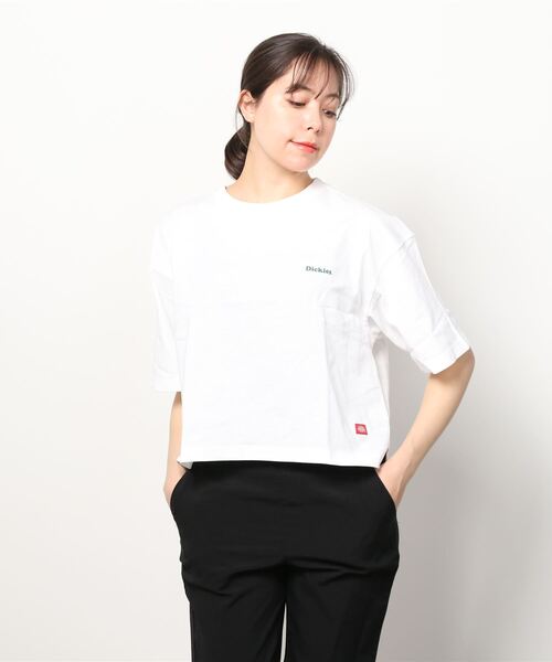 ALWAYS GOOD TIME(オルウェイズグッドタイム)の「【DICKIES/ディッキーズ】グラフィックデザインプリント クロップドTシャツ(Tシャツ/カットソー・レディース・オレンジ/ホワイト系その他/イエロー/ブラック/ホワイト/ブルー・M/L)」の14枚目の写真