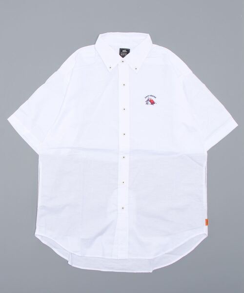 KRIFF MAYER（クリフメイヤー）の「ライトオックス刺繍半袖シャツ（シャツ/ブラウス・メンズ・イエロー/オフホワイト/サックスブルー/ライトピンク/ネイビー・X-LARGE/MEDIUM/LARGE）」の2枚目の写真