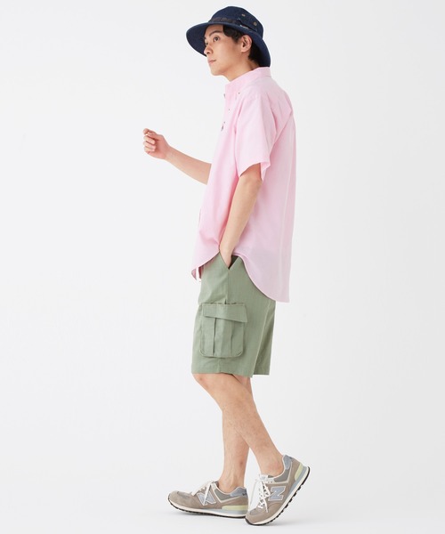 KRIFF MAYER（クリフメイヤー）の「ライトオックス刺繍半袖シャツ（シャツ/ブラウス・メンズ・イエロー/オフホワイト/サックスブルー/ライトピンク/ネイビー・X-LARGE/MEDIUM/LARGE）」の17枚目の写真