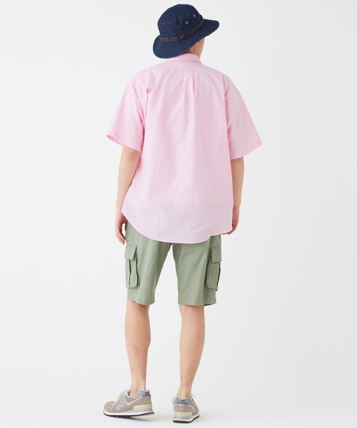 KRIFF MAYER（クリフメイヤー）の「ライトオックス刺繍半袖シャツ（シャツ/ブラウス・メンズ・イエロー/オフホワイト/サックスブルー/ライトピンク/ネイビー・X-LARGE/MEDIUM/LARGE）」の18枚目の写真