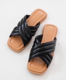 LOWRYS FARM | プックリクロスサンダル 268481(サンダル)