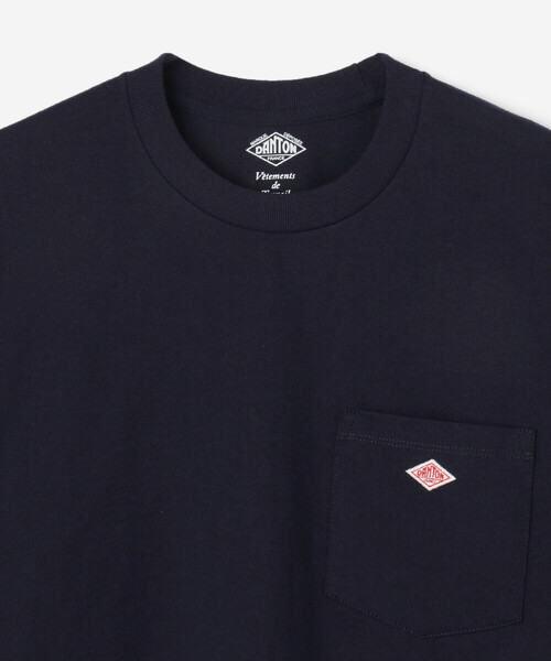 DANTON(ダントン)の「DANTON | コットンジャージー ポケットTシャツ SOLID MEN(Tシャツ/カットソー・メンズ・ダークグレー/ホワイト/ネイビー/グリーン/ベージュ系その他/グレー系その他/アイボリー/ブラック/サックスブルー/ベージュ・44/46/38/40/42)」の12枚目の写真