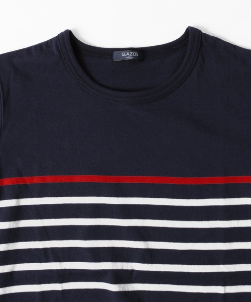 GLAZOS（グラソス）の「パネルボーダー半袖Ｔシャツ（Tシャツ/カットソー・キッズ・ブラック/レッド/ネイビー/ワインレッド/ブルー・130cm/140cm/150cm/160cm/170cm）」の18枚目の写真