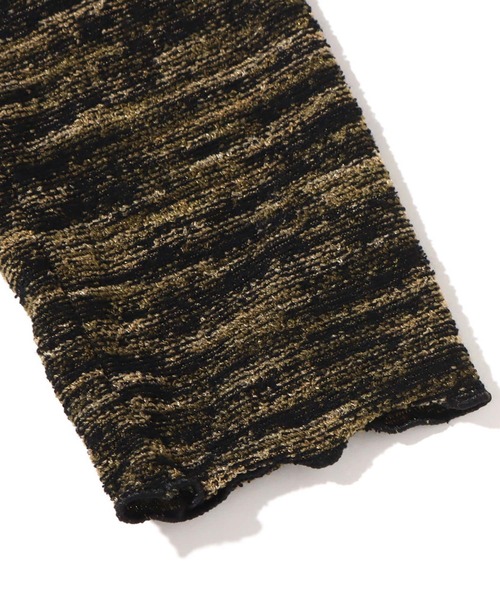 atmos pink(アトモスピンク)の「atmos pink メランジタイトカーディガン(カーディガン/ボレロ・レディース・イエロー/グリーン/ブラック・FREE)」の6枚目の写真