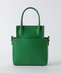 <AJEW>SAC-4 レザー スクエア トートバッグ -2WAY-: