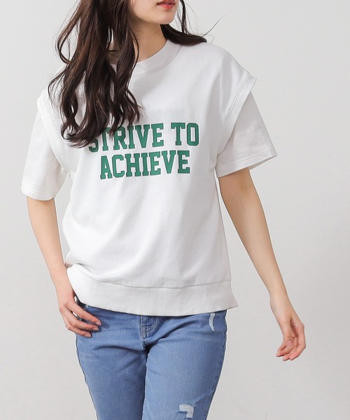 Honeys(ハニーズ)の「ロゴベスト(ベスト・レディース・ホワイト/グリーン/オートミール/ブルー/スミクロ・M/L/S)」の2枚目の写真