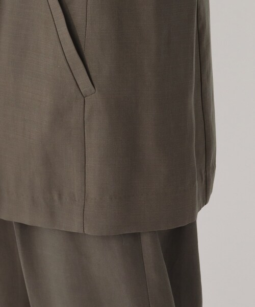 OPAQUE.CLIP(オペークドットクリップ)の「◆【DELEGANT/デレガント】ドレープツイル ダブルブレストジャケット(テーラードジャケット・レディース・ブラック/ライトグリーン/ブラウン系その他・40/38/42/36)」の14枚目の写真