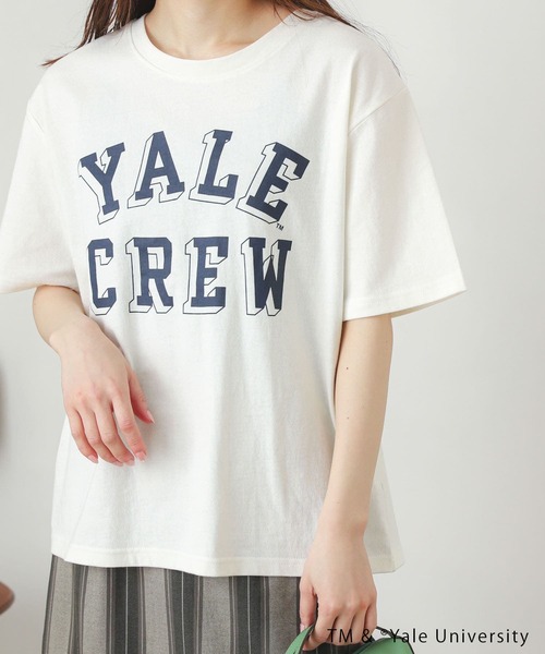 SENSE OF PLACE by URBAN RESEARCH（センスオブプレイスバイアーバンリサーチ）の「カレッジロゴTシャツ(5分袖)（Tシャツ/カットソー・レディース・ホワイト系その他/ブルー系その他/グリーン系その他・ONE）」の12枚目の写真