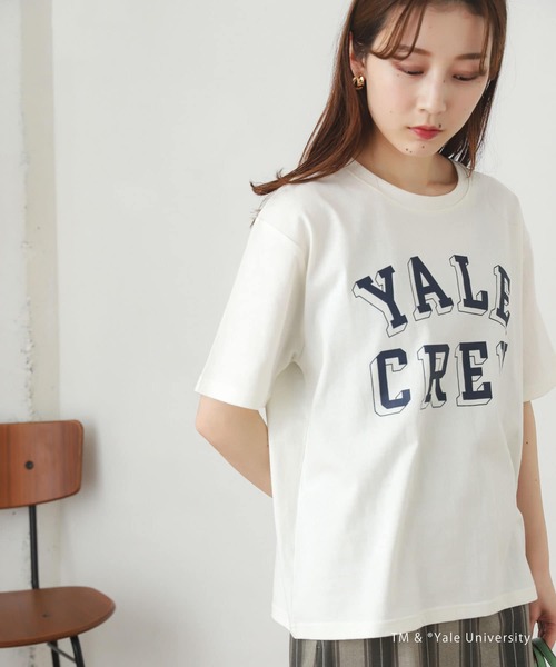 SENSE OF PLACE by URBAN RESEARCH（センスオブプレイスバイアーバンリサーチ）の「カレッジロゴTシャツ(5分袖)（Tシャツ/カットソー・レディース・ホワイト系その他/ブルー系その他/グリーン系その他・ONE）」の13枚目の写真