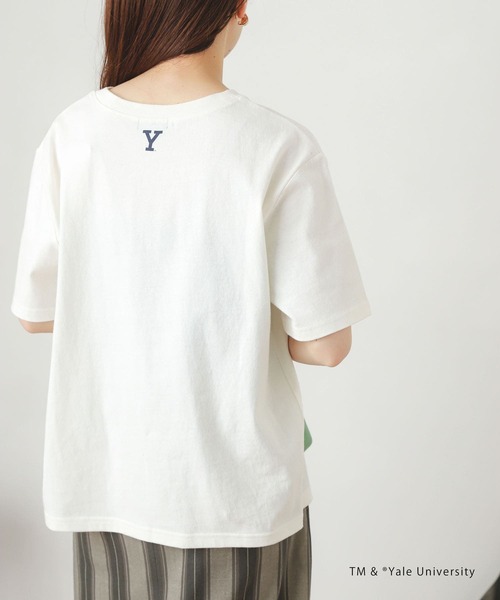 SENSE OF PLACE by URBAN RESEARCH（センスオブプレイスバイアーバンリサーチ）の「カレッジロゴTシャツ(5分袖)（Tシャツ/カットソー・レディース・ホワイト系その他/ブルー系その他/グリーン系その他・ONE）」の14枚目の写真