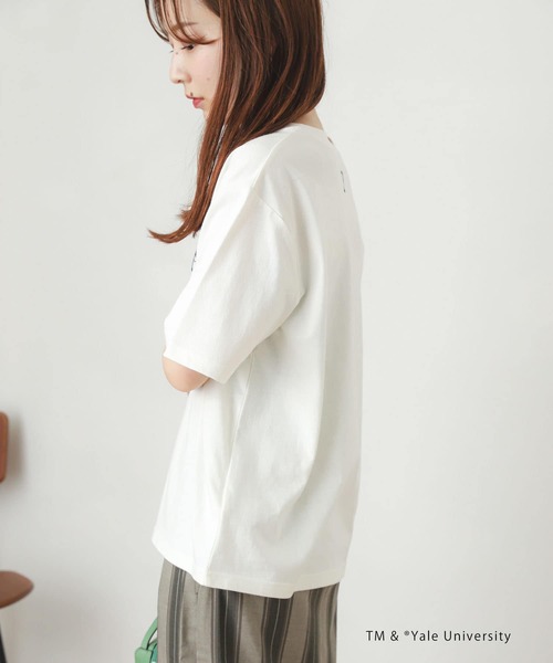 SENSE OF PLACE by URBAN RESEARCH（センスオブプレイスバイアーバンリサーチ）の「カレッジロゴTシャツ(5分袖)（Tシャツ/カットソー・レディース・ホワイト系その他/ブルー系その他/グリーン系その他・ONE）」の15枚目の写真