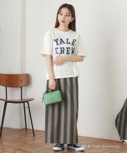 SENSE OF PLACE by URBAN RESEARCH（センスオブプレイスバイアーバンリサーチ）の「カレッジロゴTシャツ(5分袖)（Tシャツ/カットソー・レディース・ホワイト系その他/ブルー系その他/グリーン系その他・ONE）」の16枚目の写真