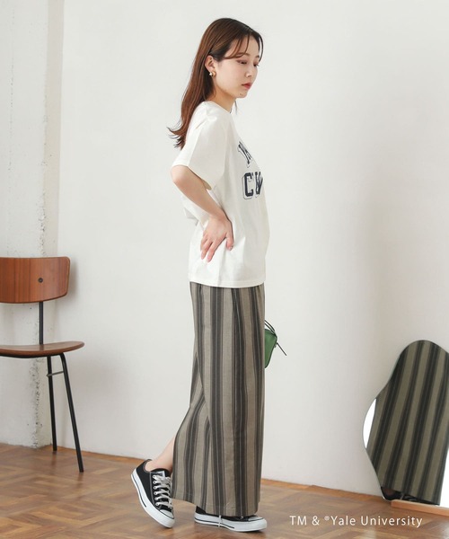 SENSE OF PLACE by URBAN RESEARCH（センスオブプレイスバイアーバンリサーチ）の「カレッジロゴTシャツ(5分袖)（Tシャツ/カットソー・レディース・ホワイト系その他/ブルー系その他/グリーン系その他・ONE）」の17枚目の写真