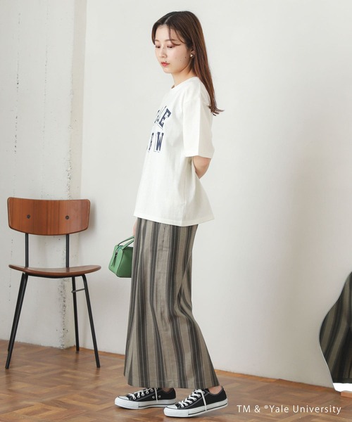 SENSE OF PLACE by URBAN RESEARCH（センスオブプレイスバイアーバンリサーチ）の「カレッジロゴTシャツ(5分袖)（Tシャツ/カットソー・レディース・ホワイト系その他/ブルー系その他/グリーン系その他・ONE）」の18枚目の写真