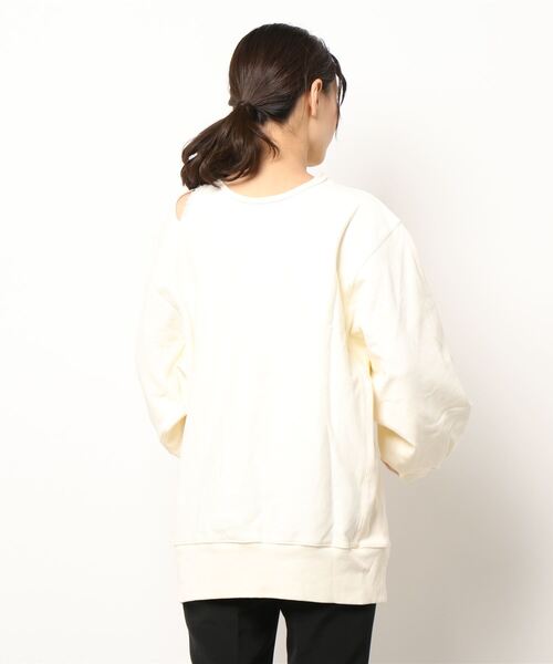 Lui's（ルイス）の「FLOPPYプリントダメージ裏毛プルオーバー（スウェット・レディース・ネイビー/グレー/オフホワイト・FREE）」の5枚目の写真