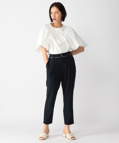 BARNYARDSTORM（バンヤードストーム）の「BARNYARDSTORM / 【WEB限定サイズL】バルーンスリーブプルオーバー（Tシャツ/カットソー・レディース・ホワイト/ブラック/ブラウン・0/1/2）」の12枚目の写真