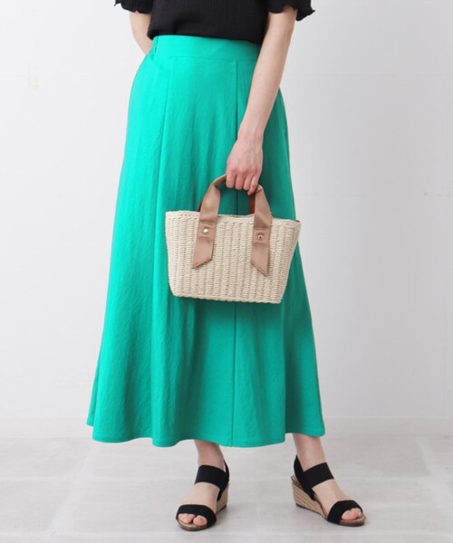 DRESKIP（ドレスキップ）の「◆雑材スクエアトート（ショルダーバッグ・レディース・アイボリー/グレー/ブラウン系・00）」の2枚目の写真