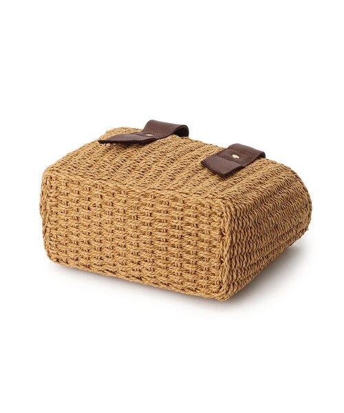 DRESKIP（ドレスキップ）の「◆雑材スクエアトート（ショルダーバッグ・レディース・アイボリー/グレー/ブラウン系・00）」の7枚目の写真