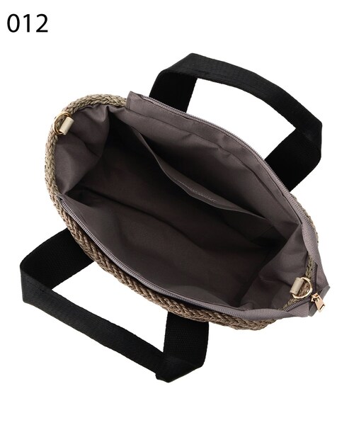 DRESKIP（ドレスキップ）の「◆雑材スクエアトート（ショルダーバッグ・レディース・アイボリー/グレー/ブラウン系・00）」の9枚目の写真