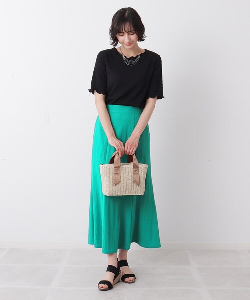 DRESKIP（ドレスキップ）の「◆雑材スクエアトート（ショルダーバッグ・レディース・アイボリー/グレー/ブラウン系・00）」の12枚目の写真