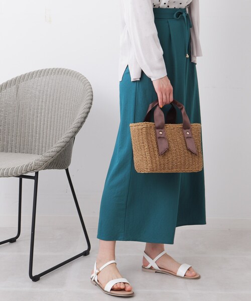 DRESKIP（ドレスキップ）の「◆雑材スクエアトート（ショルダーバッグ・レディース・アイボリー/グレー/ブラウン系・00）」の15枚目の写真