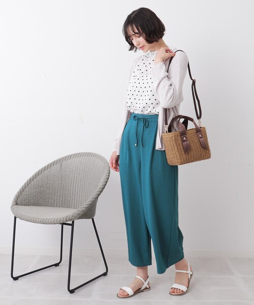 DRESKIP（ドレスキップ）の「◆雑材スクエアトート（ショルダーバッグ・レディース・アイボリー/グレー/ブラウン系・00）」の17枚目の写真