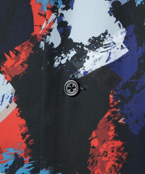 ENDER PRODUCTS(エンダープロダクツ)の「ビッグシルエット総柄オープンカラーショートスリーブシャツ/タイダイ/フラワー/ペイント 【ENDER PRODUCTS/エンダープロダクツ】(シャツ/ブラウス・メンズ・ブラック系/ネイビー系/レッド系・M/L)」の16枚目の写真