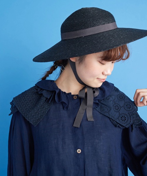 Malle(マル)の「malle レースonレース つけ衿(付け襟・レディース・オフホワイト/ネイビー・FREE)」の11枚目の写真