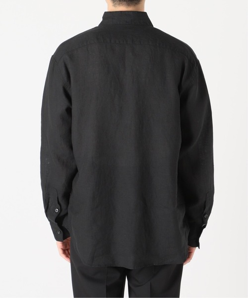 EDIFICE（エディフィス）の「スタンディング リネンシャツ（シャツ/ブラウス・メンズ・ホワイト/ブラック/ベージュ/レッド・SMALL/MEDIUM/LARGE）」の13枚目の写真