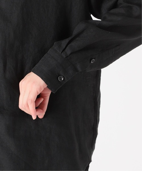 EDIFICE（エディフィス）の「スタンディング リネンシャツ（シャツ/ブラウス・メンズ・ホワイト/ブラック/ベージュ/レッド・SMALL/MEDIUM/LARGE）」の16枚目の写真