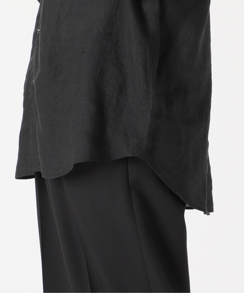 EDIFICE（エディフィス）の「スタンディング リネンシャツ（シャツ/ブラウス・メンズ・ホワイト/ブラック/ベージュ/レッド・SMALL/MEDIUM/LARGE）」の17枚目の写真