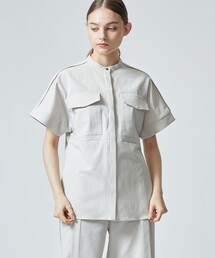 city（シティ）の「【CITY】オックスストレッチハーフスリーブシャツ（シャツ/ブラウス）」