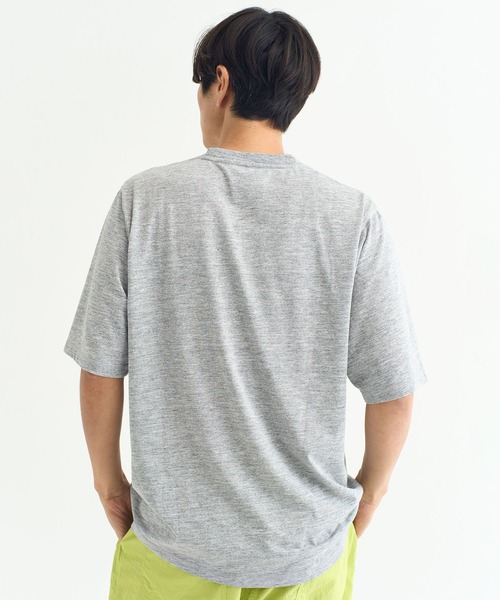 NANGA（ナンガ）の「DRY MIX FRAME LOGO TEE/ドライミックス フレームロゴ ティー（Tシャツ/カットソー・メンズ・ホワイト/ブラック/グレー/マスタード・S/M/L/XL）」の20枚目の写真