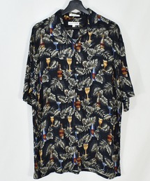 【ヴィンテージ古着】90's pierre cardin / ピエールカルダン 総柄 レーヨンシャツ