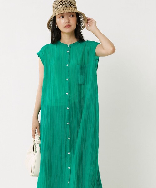 FREAK'S STORE シアージャガードフレンチスリーブワンピース FREAK'S