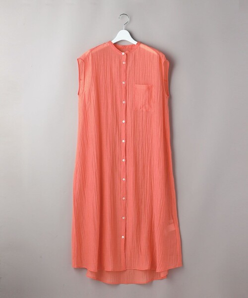 FREAK'S STORE(フリークスストア)の「シアーカラーフレンチスリーブワンピース(シャツワンピース・レディース・ピンク/ブルー/グリーン・フリ-)」の22枚目の写真