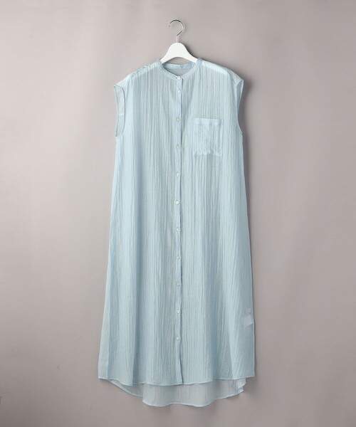 FREAK'S STORE(フリークスストア)の「シアーカラーフレンチスリーブワンピース(シャツワンピース・レディース・ピンク/ブルー/グリーン・フリ-)」の17枚目の写真