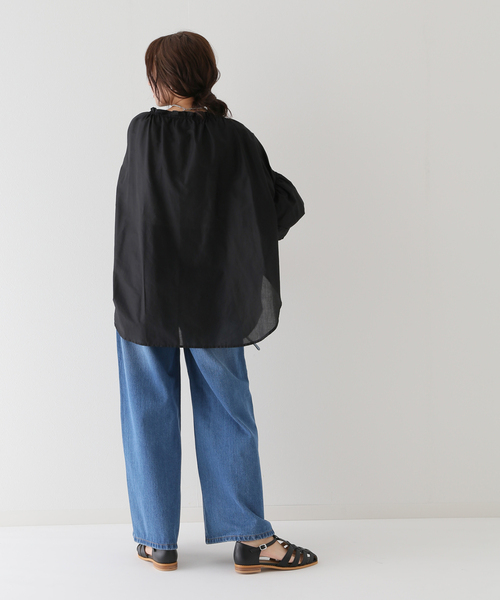 B.C STOCK(ベーセーストック)の「キャンディースリーブ ブラウス(シャツ/ブラウス・レディース・グリーン/ブラック/ホワイト・FREE)」の5枚目の写真