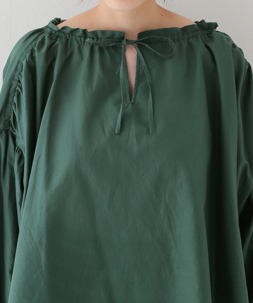 B.C STOCK(ベーセーストック)の「キャンディースリーブ ブラウス(シャツ/ブラウス・レディース・グリーン/ブラック/ホワイト・FREE)」の13枚目の写真