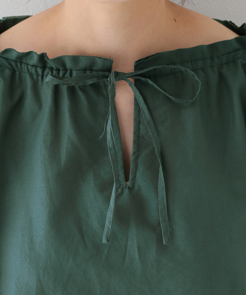 B.C STOCK(ベーセーストック)の「キャンディースリーブ ブラウス(シャツ/ブラウス・レディース・グリーン/ブラック/ホワイト・FREE)」の17枚目の写真